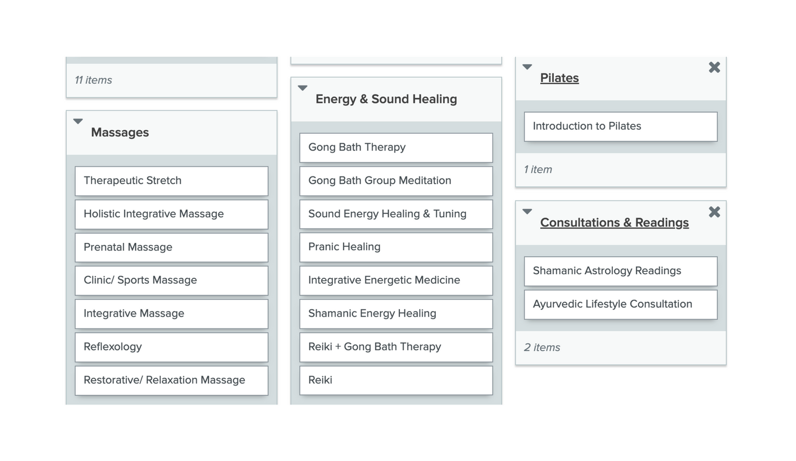 User interview mapping of participant responses